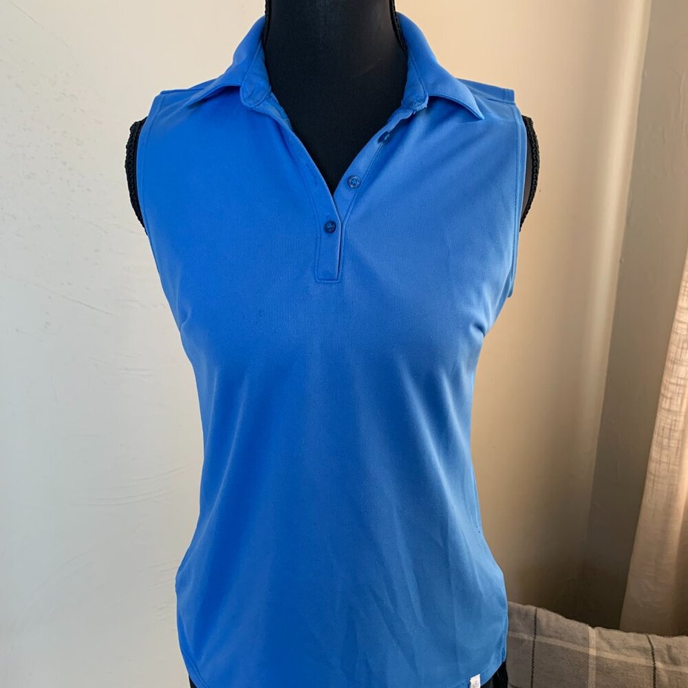 Lady Hagen Womens Sleeveless Golf Polo, Size XS, Blue